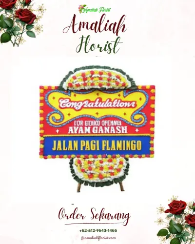 Bunga Papan Congratulation di Gunung Gede